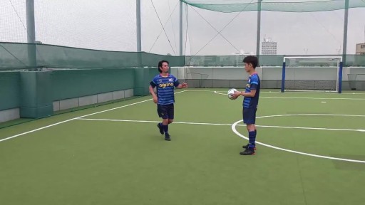 【サッカー  練習メニュー】クッションコントロールからクッションコントロール