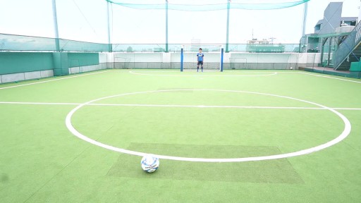 【サッカー  練習メニュー】インサイドキック無回転