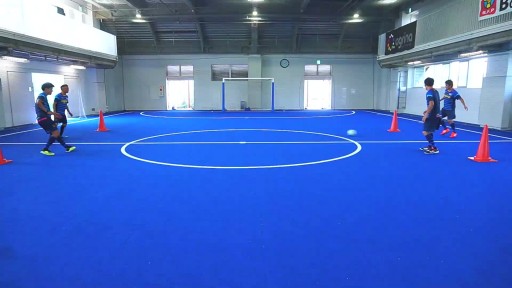 【サッカー 練習メニュー】2対2 ダイレクトパス対決