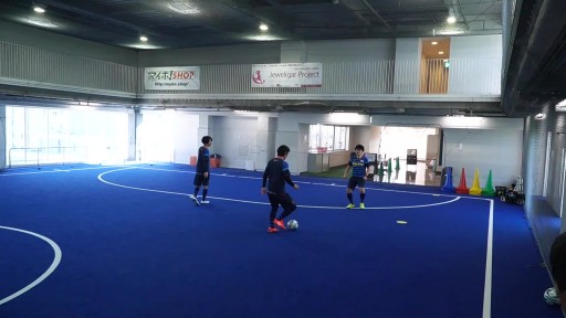 【フットサル 練習メニュー】右サイド1対1+サーバー 条件付き
