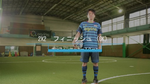 【フットサル  練習メニュー】2x2 フィニッシュ(GK)