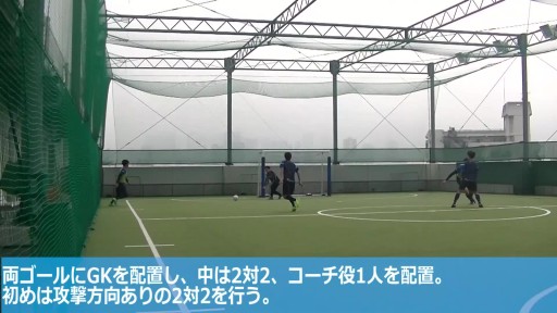 【フットサル  練習メニュー】2vs2 変則・数的優位の攻撃