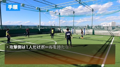 【サッカー  練習メニュー】ロンド(ボール複数)