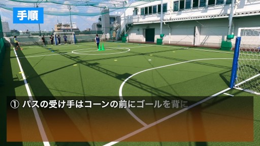 【サッカー 練習メニュー】ターンからのシュート