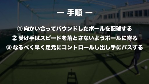 【  練習メニュー】浮き球のコントロール(インターセプト)