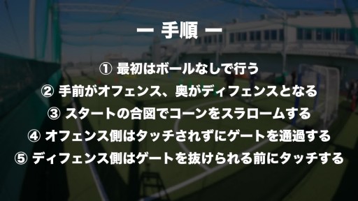 【サッカー 練習メニュー】1対1の強化
