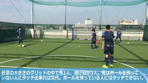 【フットサル  練習メニュー】ボール回し鬼ごっこ