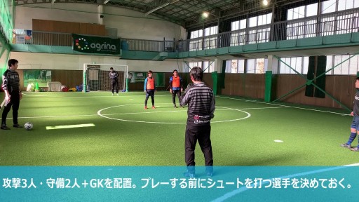 【サッカー  練習メニュー】シュートから逆算をしたミニゲーム