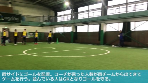 【フットサル 練習メニュー】U6・ナンバーコールゲーム