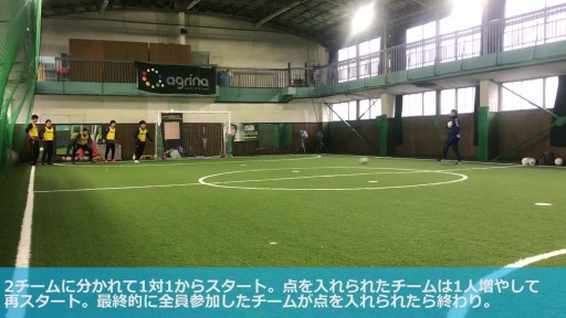 【サッカー  練習メニュー】U8・数的優位ゲーム