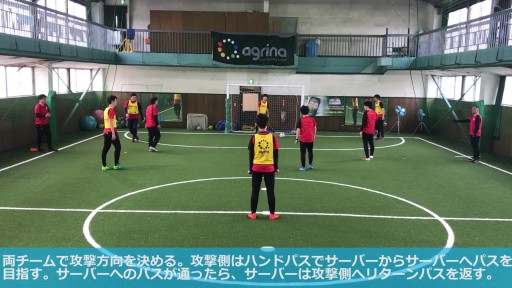 【  練習メニュー】3 対 3+4 フリーマン
