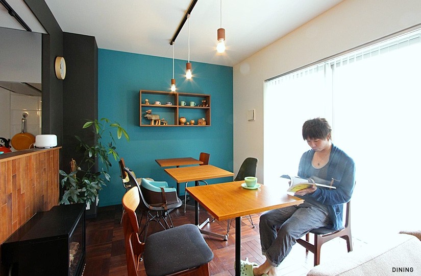 心地よい朝をスタートするカフェスタイルのリビングダイニング