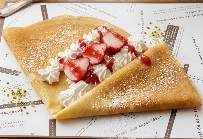 いちごクレープ