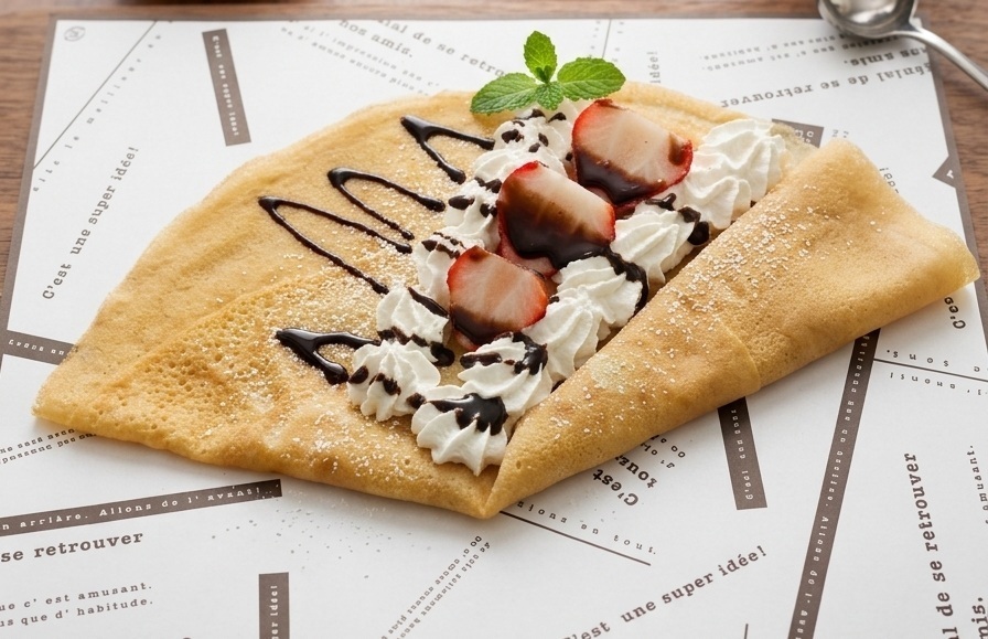 いちごチョコクレープ