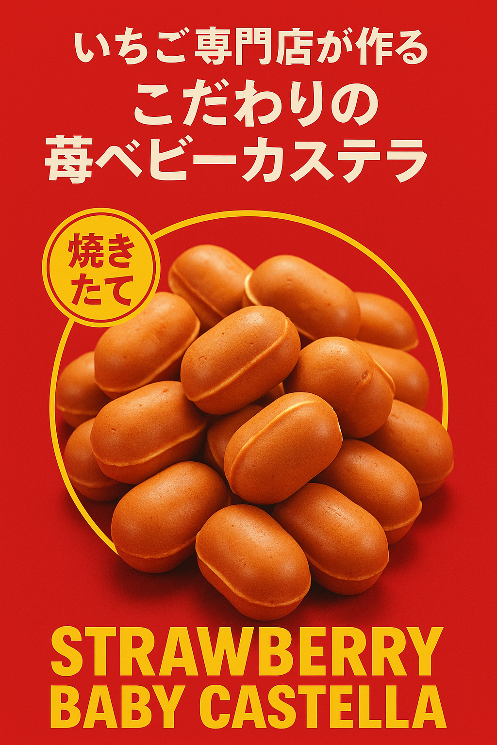 苺のベビーカステーラ