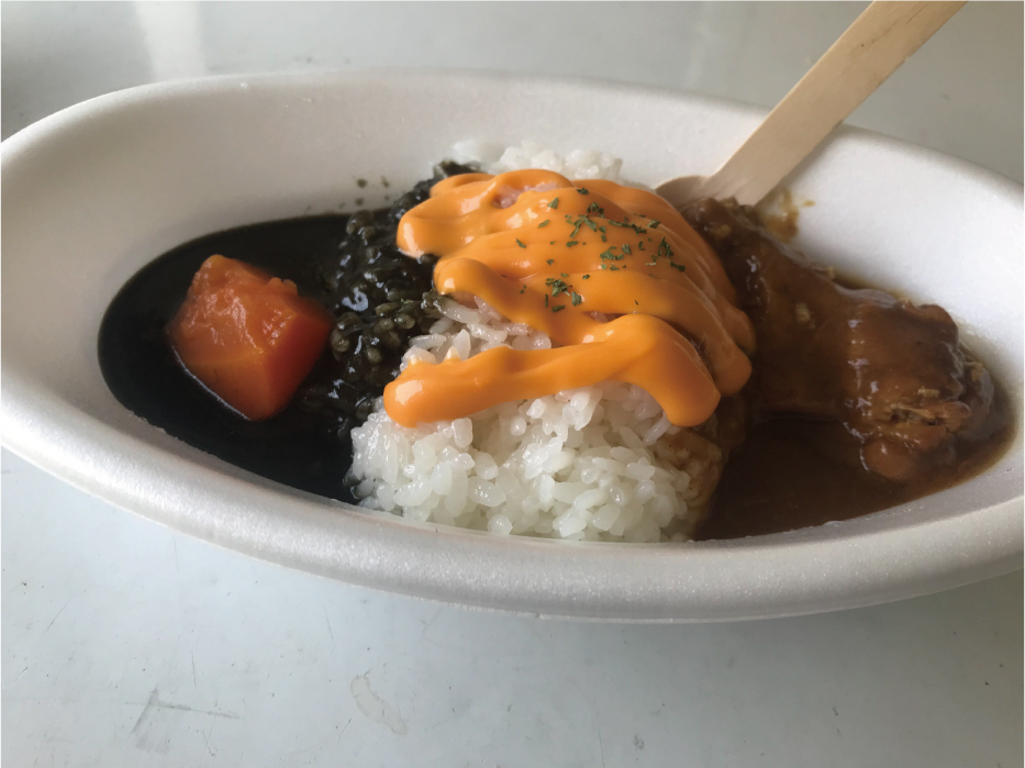 あいがけチーズたっぷりカレー