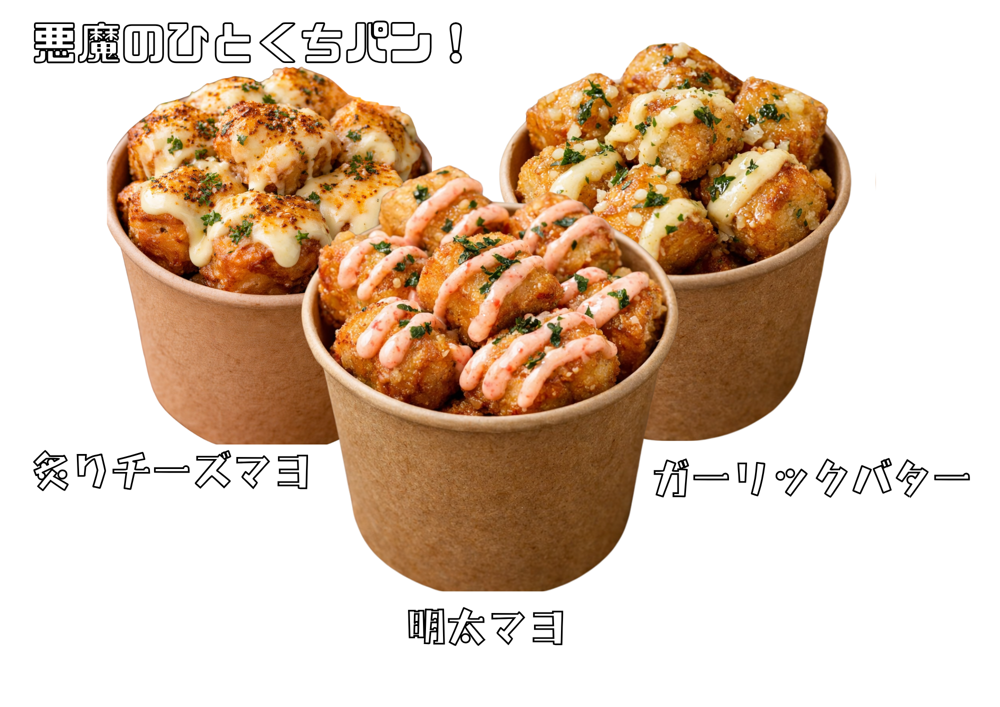 【花見出店用】悪魔のひとくちパン！