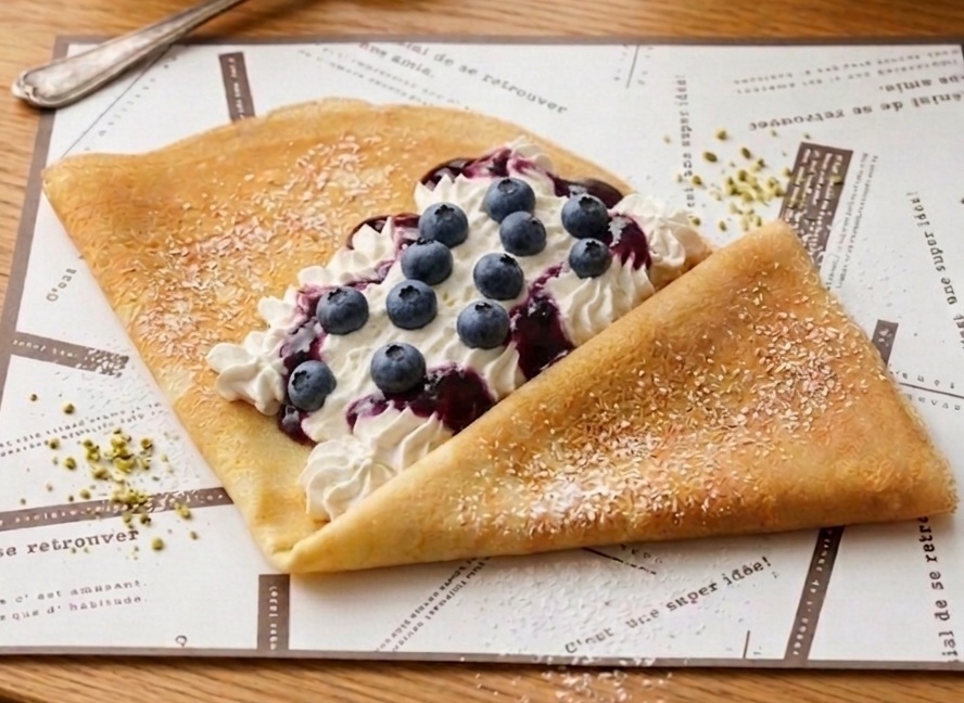 ブルーベリークレープ