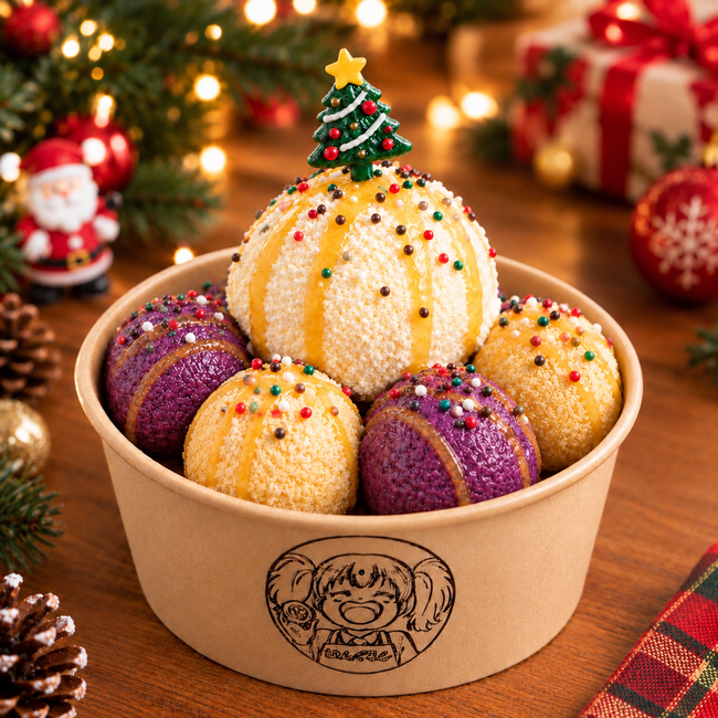 こぐまチーズボール(クリスマスバージョン)