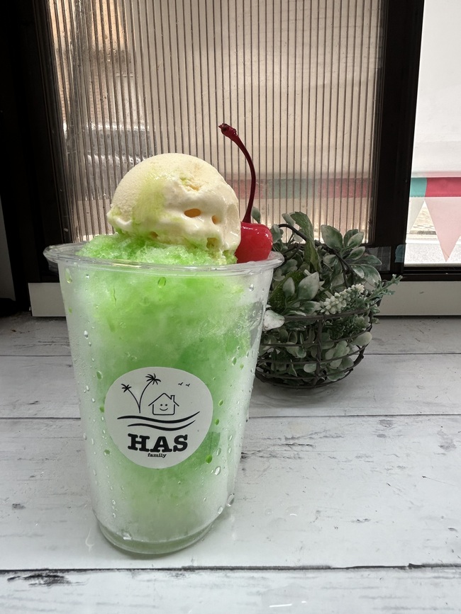 ふわふわかき氷 メロンクリーム
