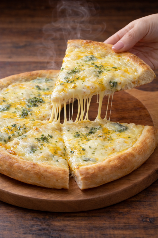 5種のチーズピザ