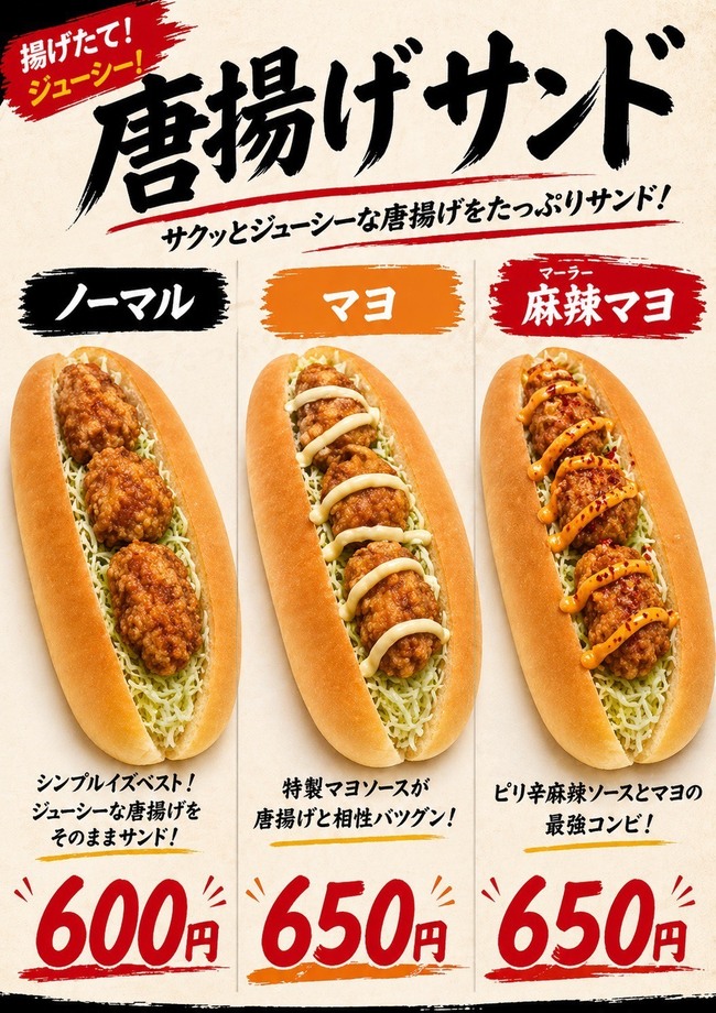 唐揚げサンド