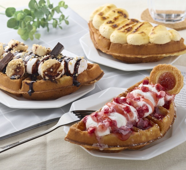 クリーム系ワッフル