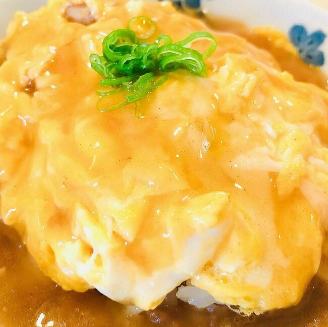 さつまいも入り　秋の和風オムライス