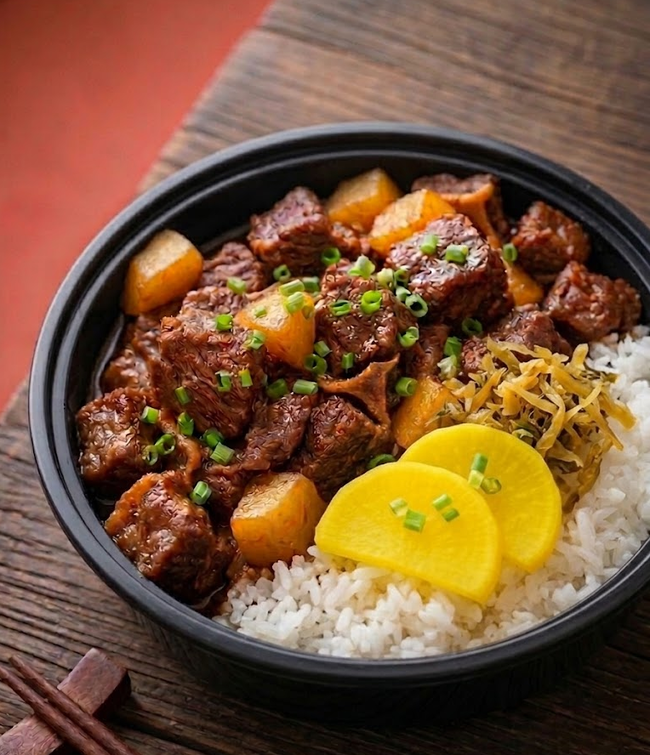 牛バラ煮込飯