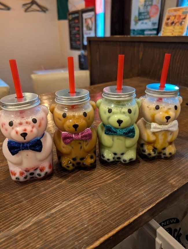 くまさんボトル　タピオカドリンク