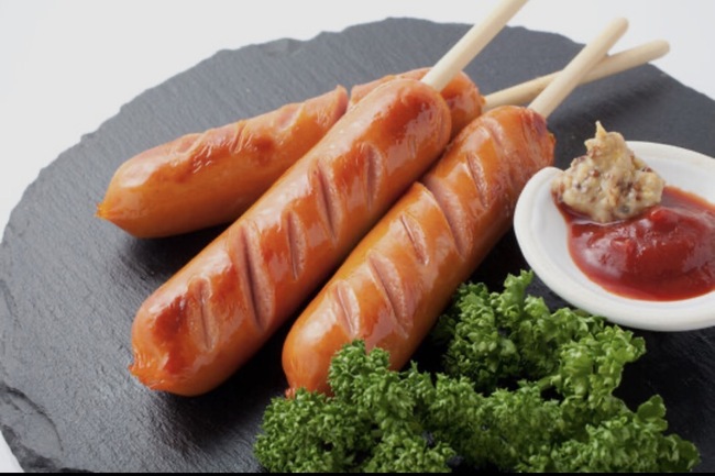 あらびきポークのフランクフルト