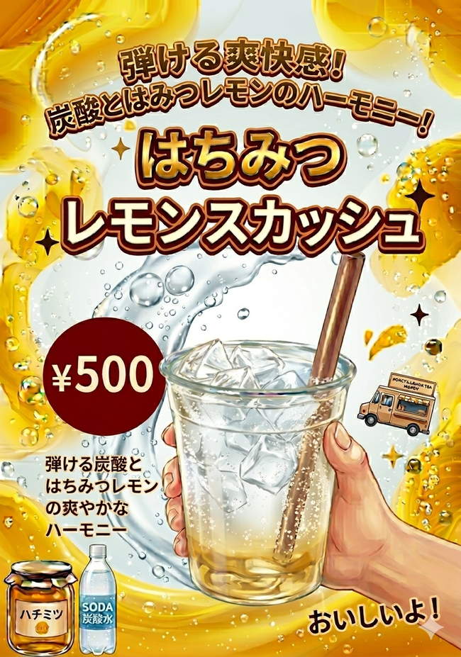 はちみつレモンスカッシュ