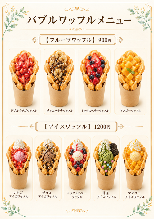 バブルワッフル
