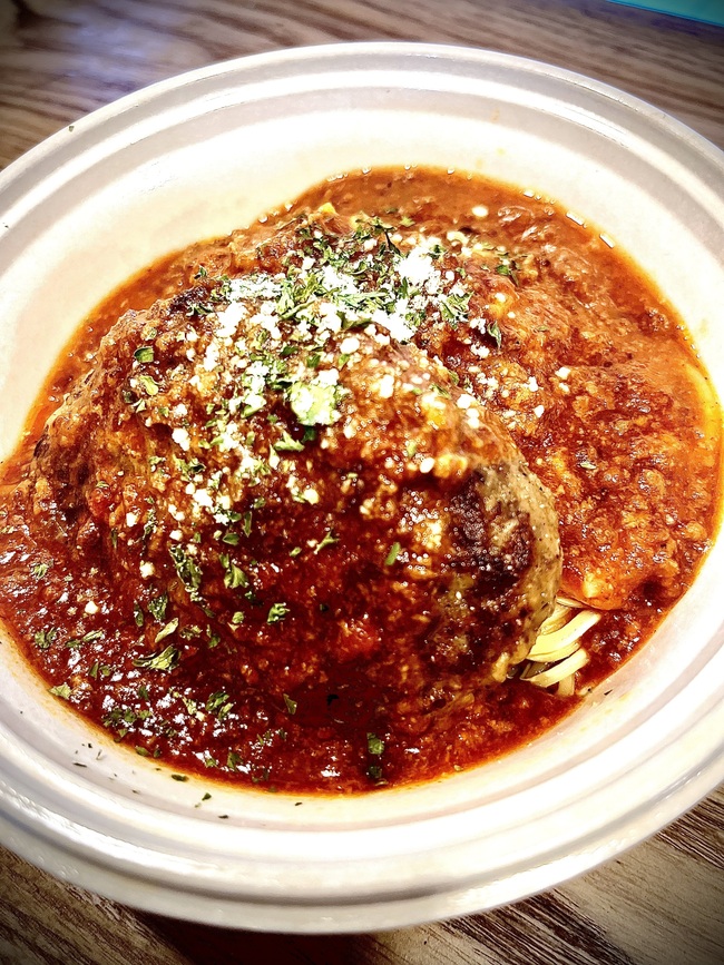 ハンバーグミートソーススパゲティ