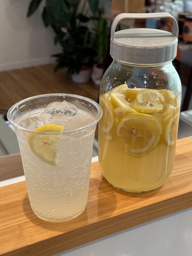 自家製レモンスカッシュ