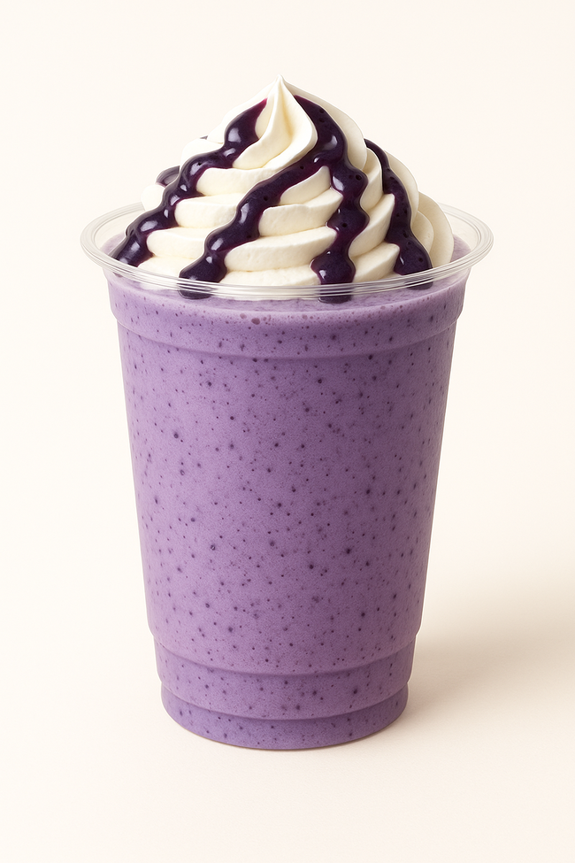 生クリームブルーベリースムージー
