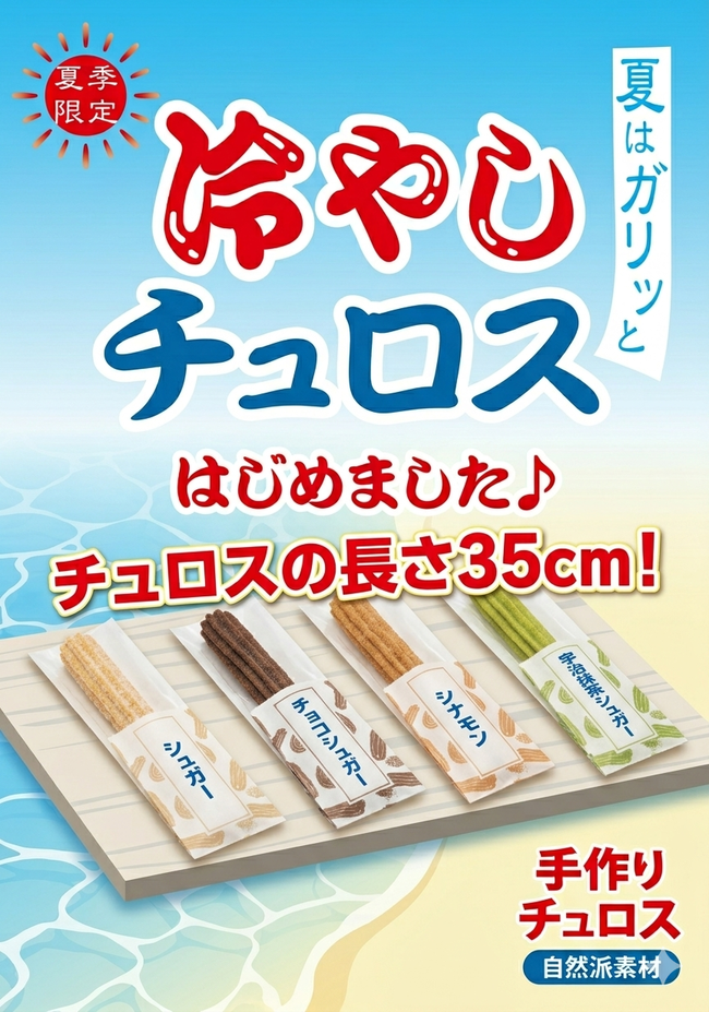 ひんやり冷やしチュロス