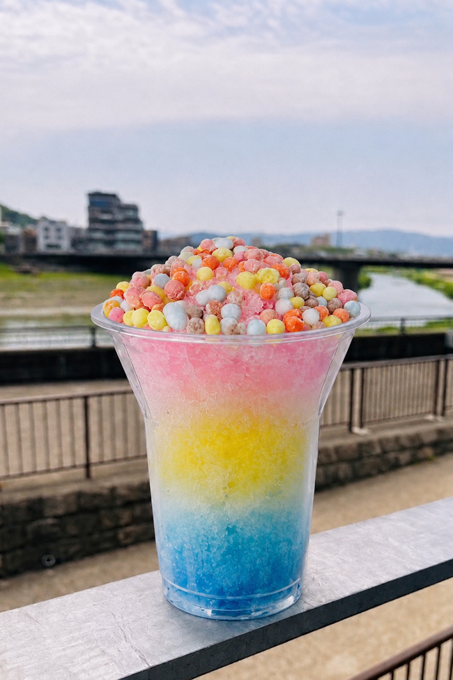つぶつぶアイスのかき氷