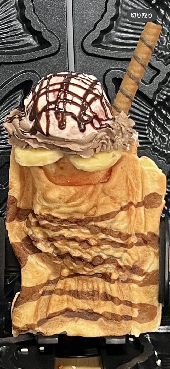 たい焼きパフェ　アイスチョコバナナ