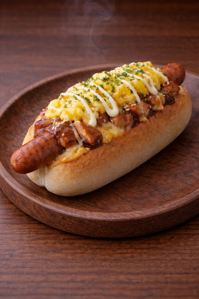 テリヤキチキンエッグドッグ