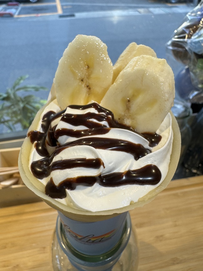 バナナチョコクレープ