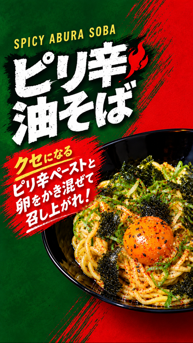 ピリ辛油そば