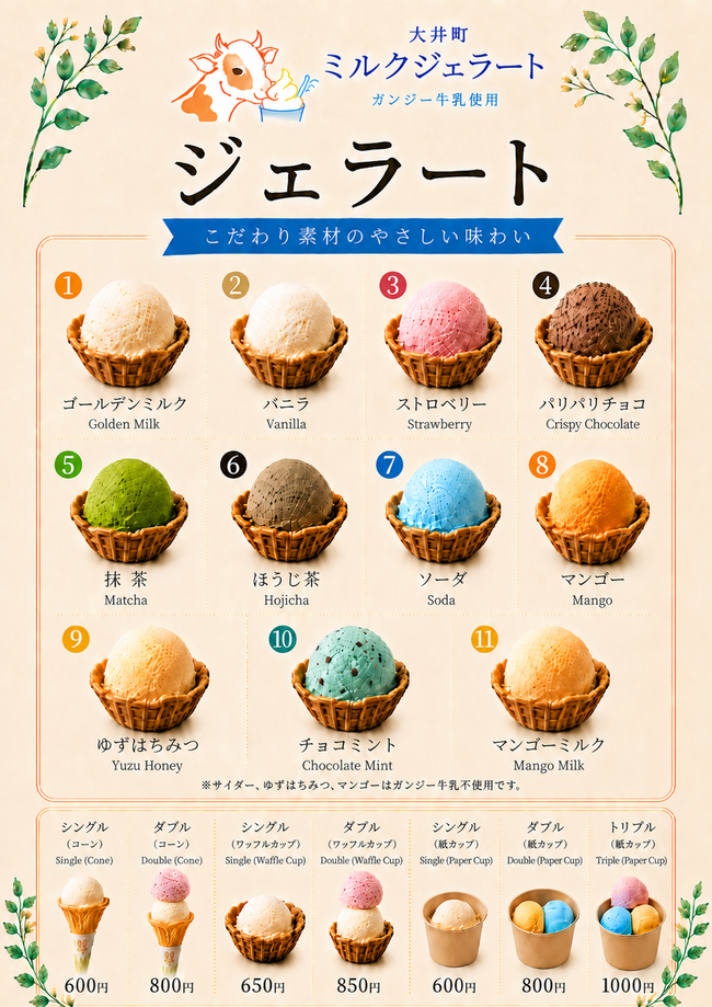 ジェラート（9種）シングル