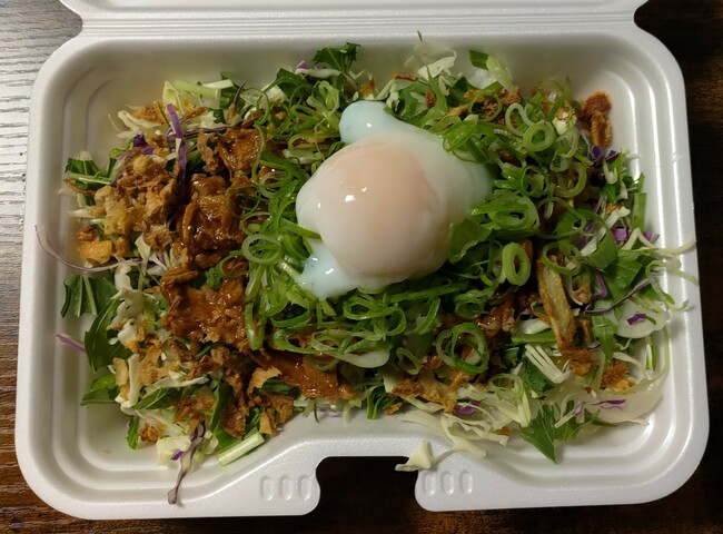 ねぎ玉スモーキータコス丼