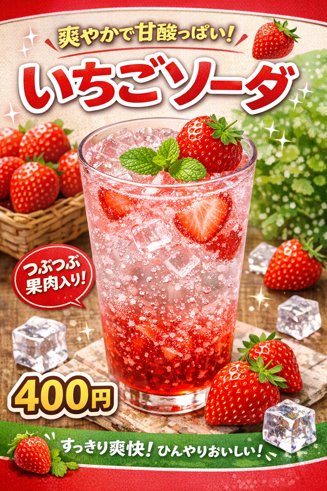いちごソーダ