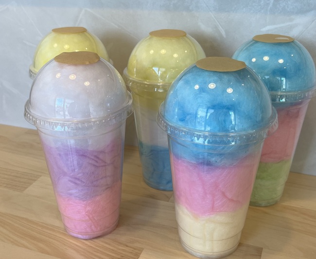 カラフルカップ綿菓子