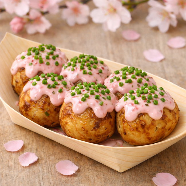 春の桜タルタルたこ焼き