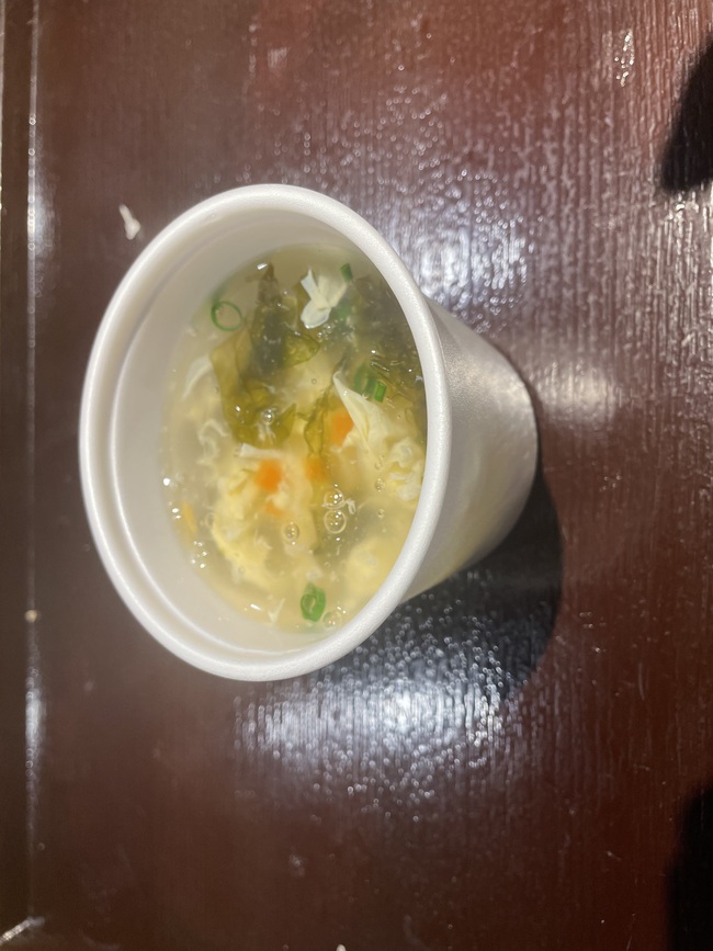 紫菜鶏蛋湯（海苔と玉子のスープ）