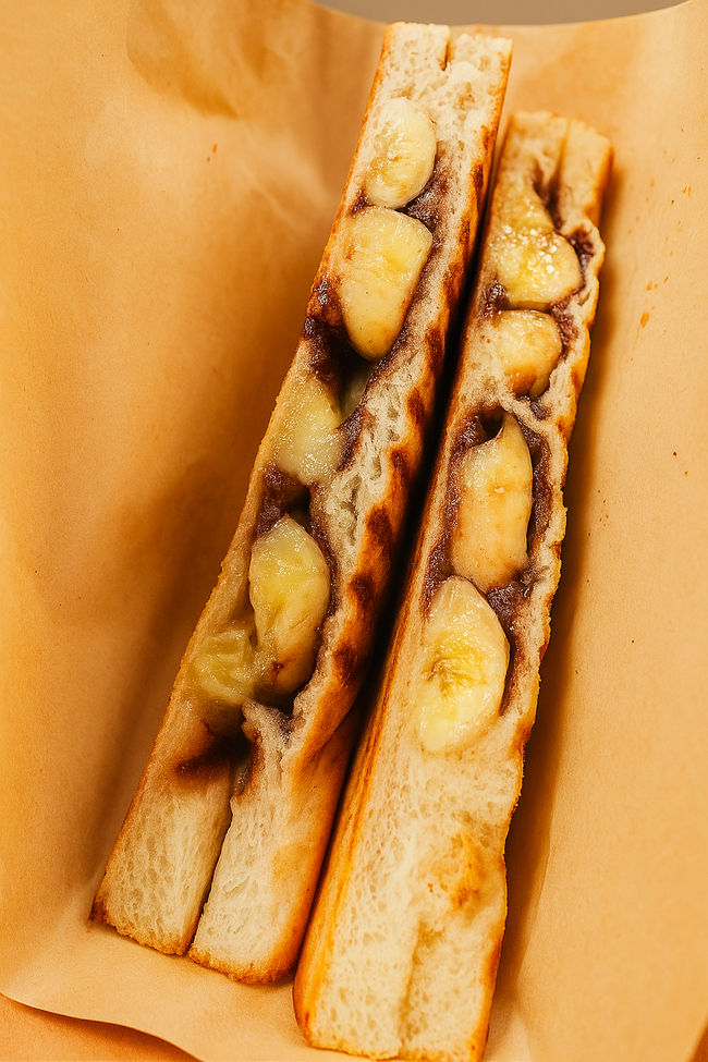 バナナチョコホットサンド