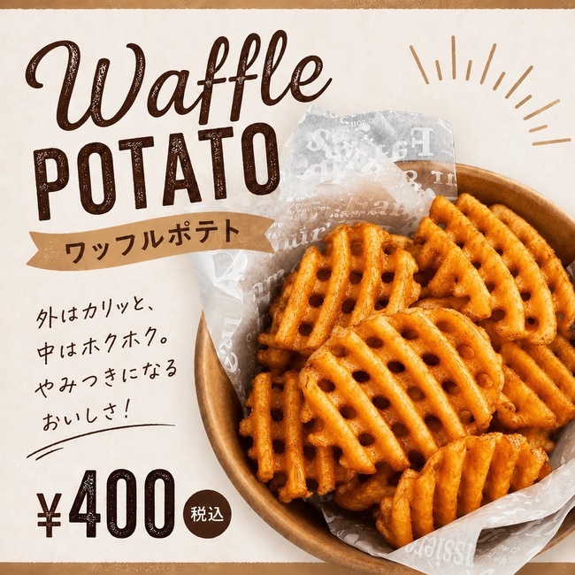 ワッフルポテト